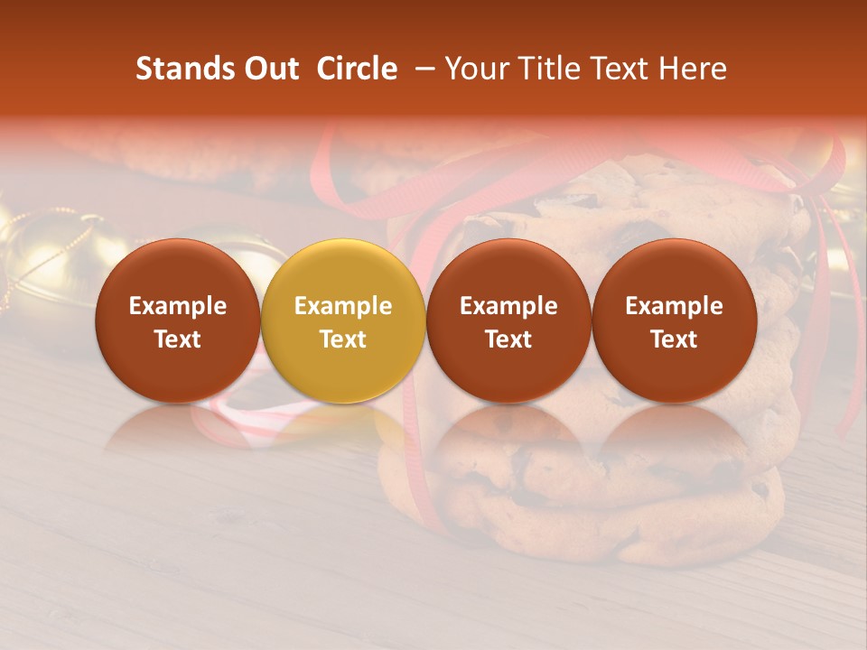A Pile Of Cookies And Candy Canes On A Table PowerPoint Template
