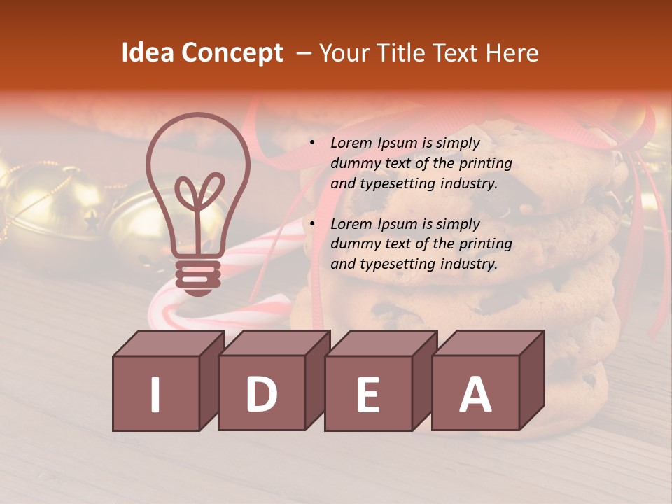 A Pile Of Cookies And Candy Canes On A Table PowerPoint Template