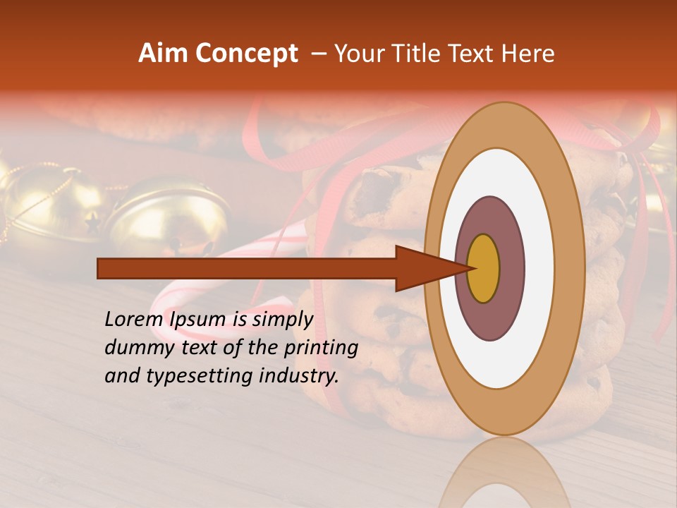A Pile Of Cookies And Candy Canes On A Table PowerPoint Template