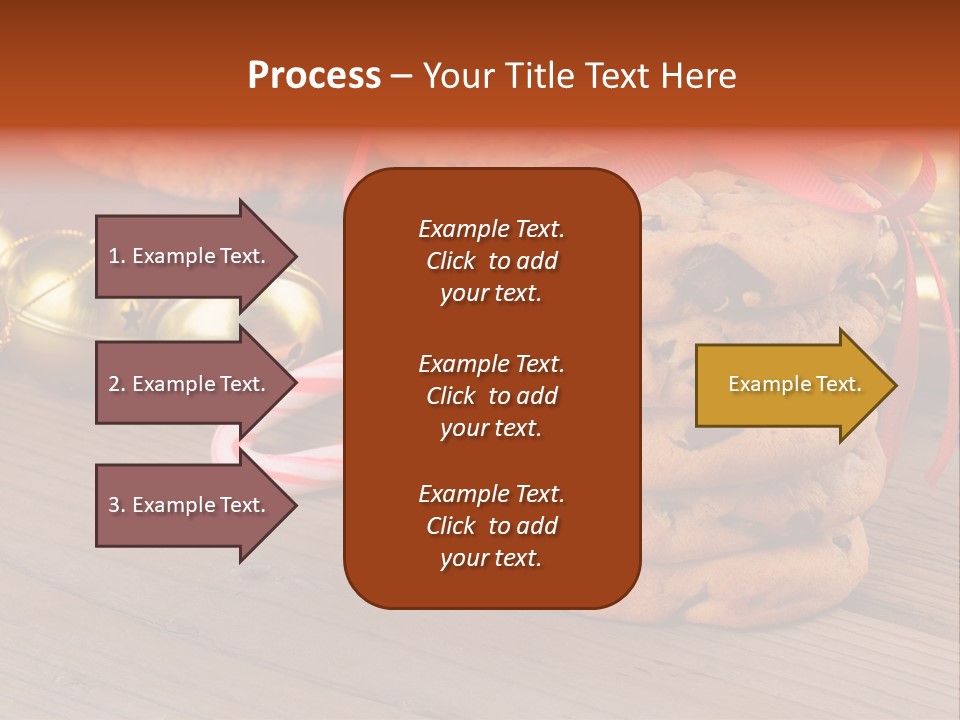A Pile Of Cookies And Candy Canes On A Table PowerPoint Template