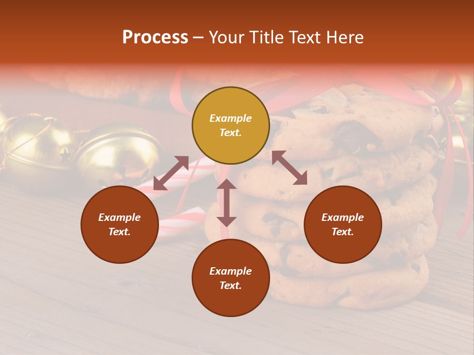 A Pile Of Cookies And Candy Canes On A Table PowerPoint Template