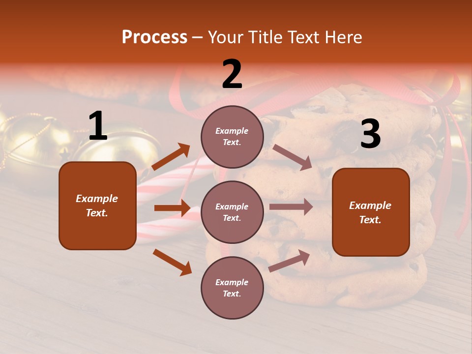 A Pile Of Cookies And Candy Canes On A Table PowerPoint Template