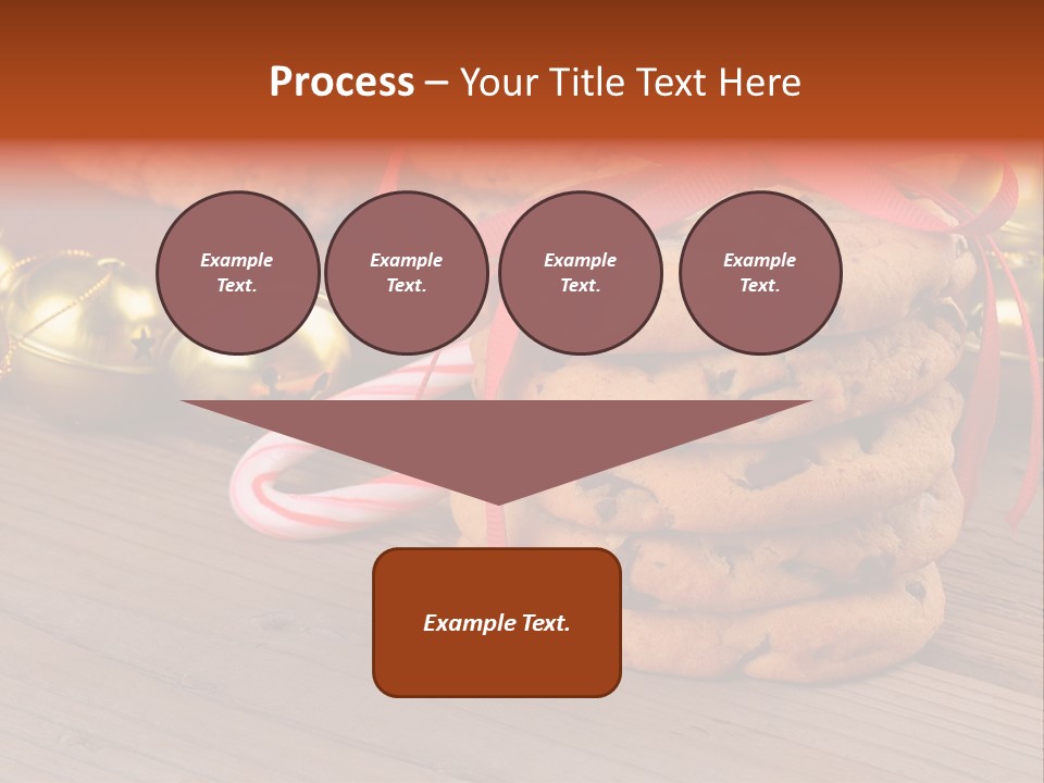 A Pile Of Cookies And Candy Canes On A Table PowerPoint Template