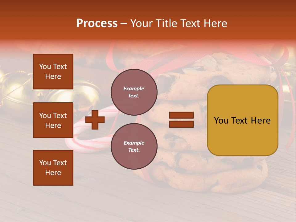 A Pile Of Cookies And Candy Canes On A Table PowerPoint Template