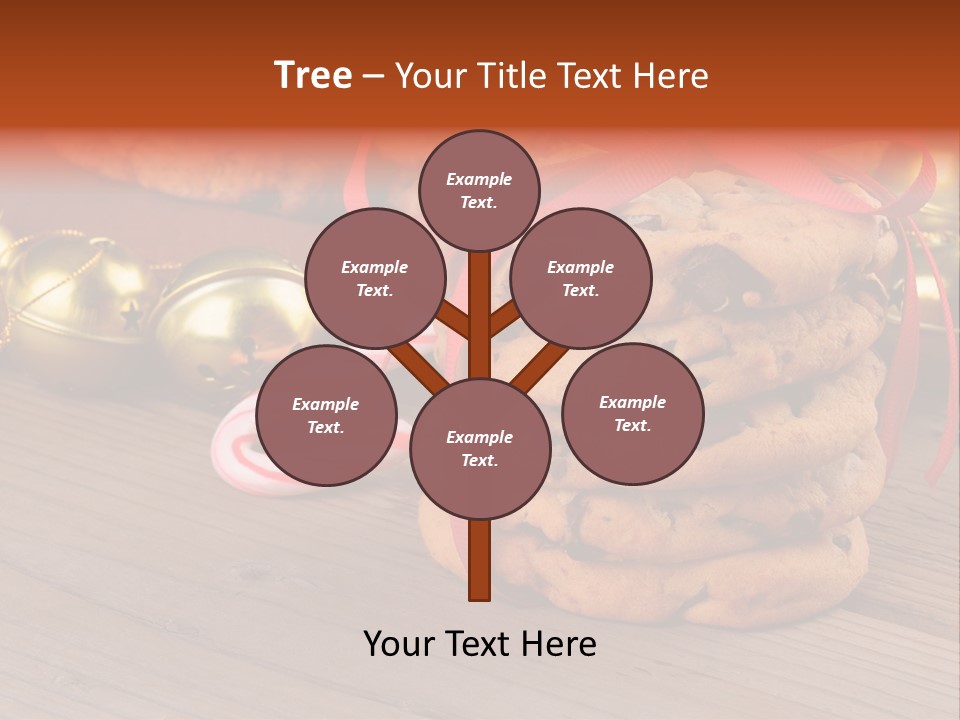 A Pile Of Cookies And Candy Canes On A Table PowerPoint Template