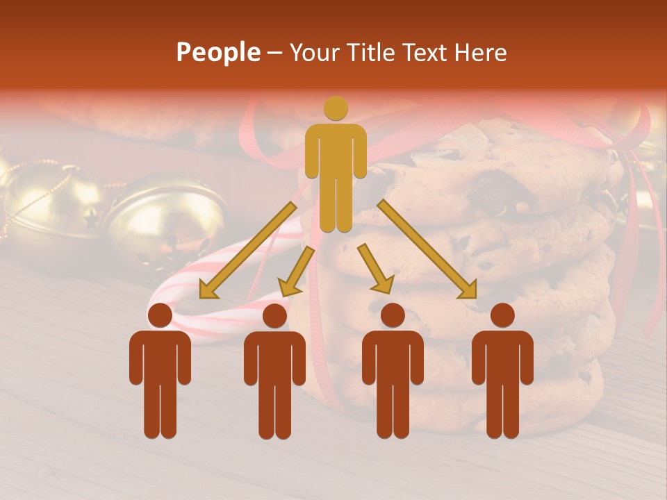 A Pile Of Cookies And Candy Canes On A Table PowerPoint Template