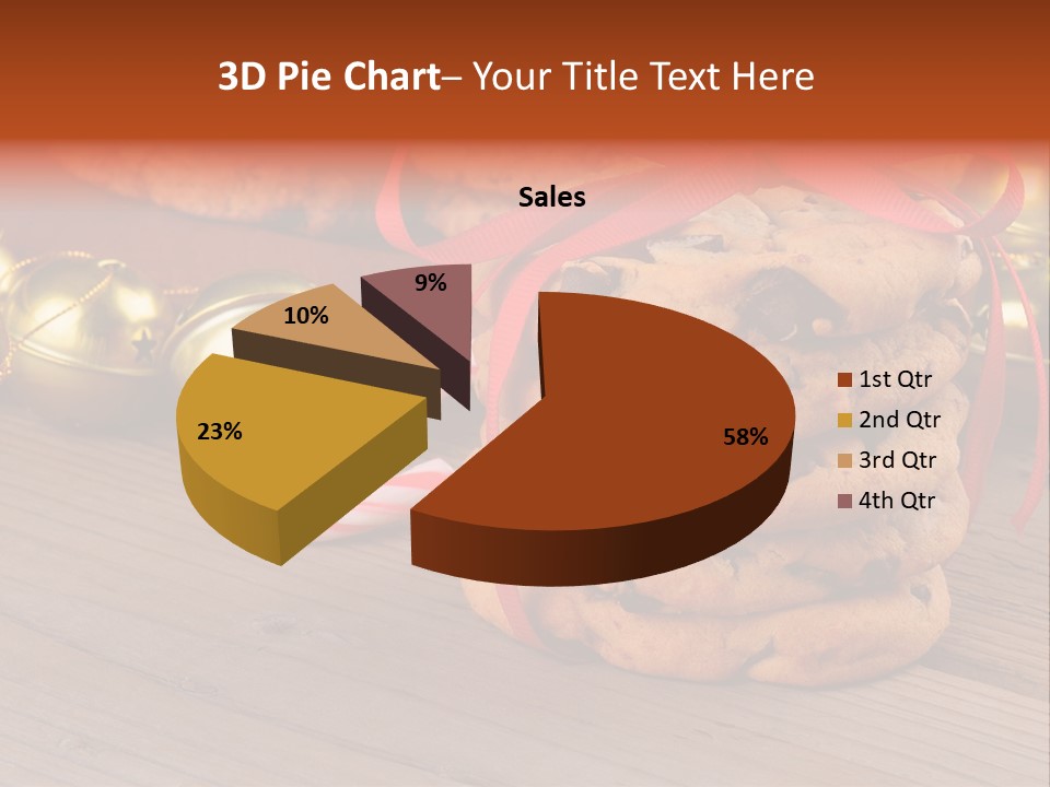 A Pile Of Cookies And Candy Canes On A Table PowerPoint Template