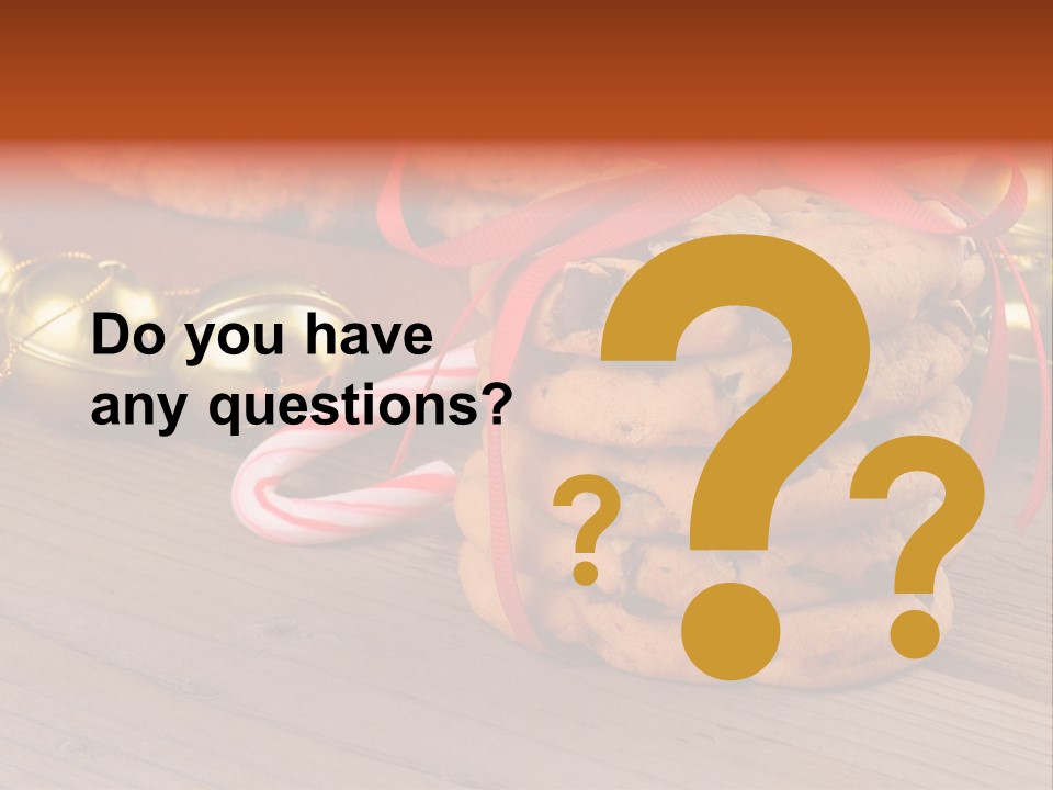 A Pile Of Cookies And Candy Canes On A Table PowerPoint Template