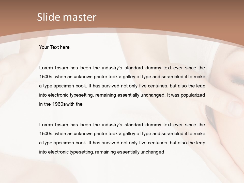 A Woman Getting A Facial Massage Powerpoint Presentation PowerPoint Template