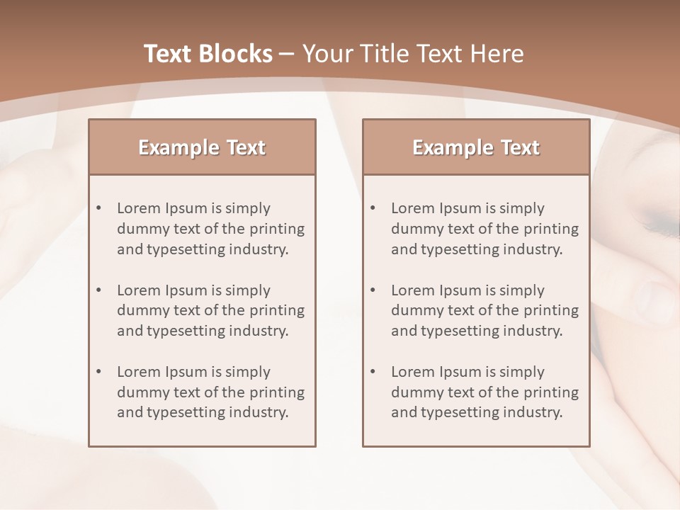 A Woman Getting A Facial Massage Powerpoint Presentation PowerPoint Template