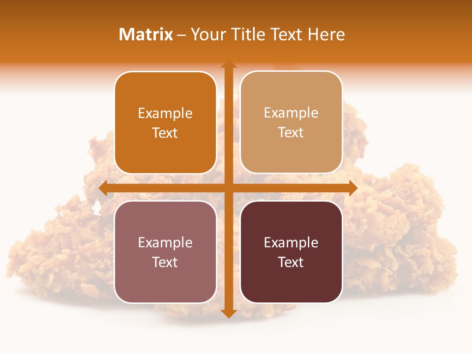 A Pile Of Fried Food On A White Background PowerPoint Template