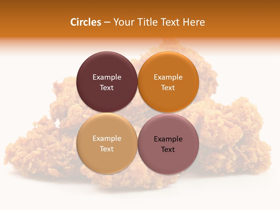 A Pile Of Fried Food On A White Background PowerPoint Template