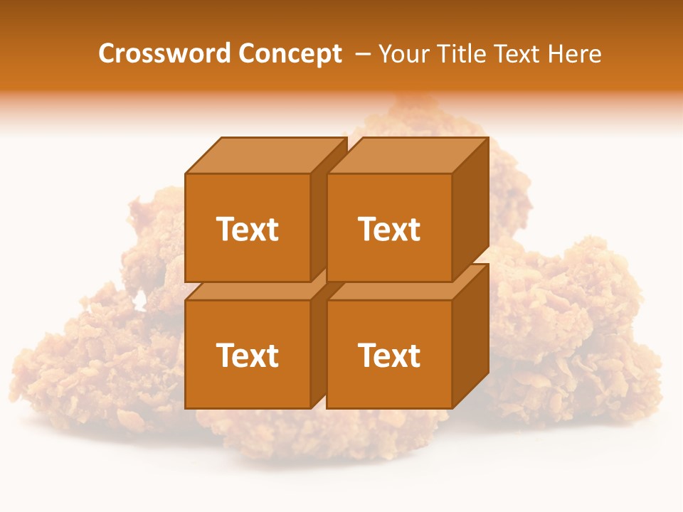 A Pile Of Fried Food On A White Background PowerPoint Template