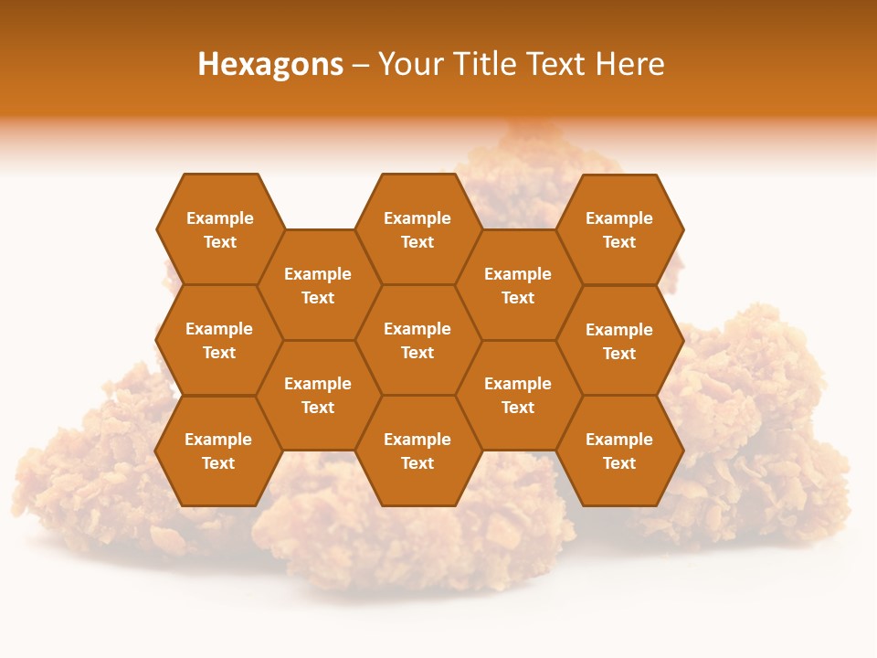 A Pile Of Fried Food On A White Background PowerPoint Template