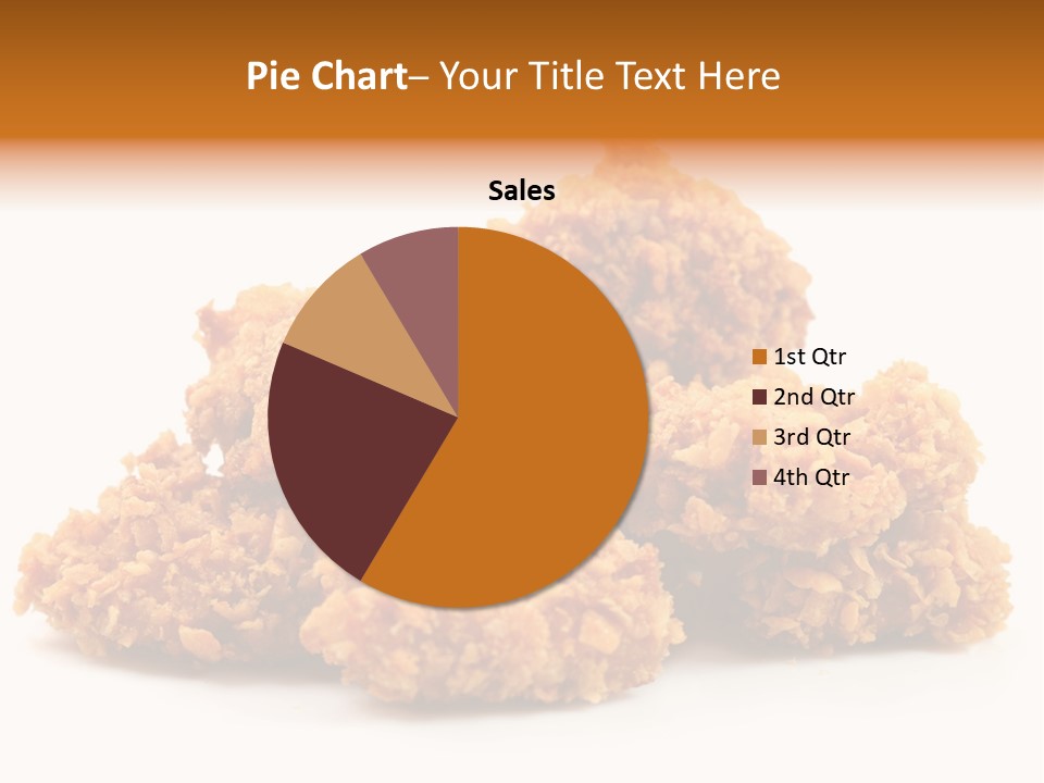 A Pile Of Fried Food On A White Background PowerPoint Template