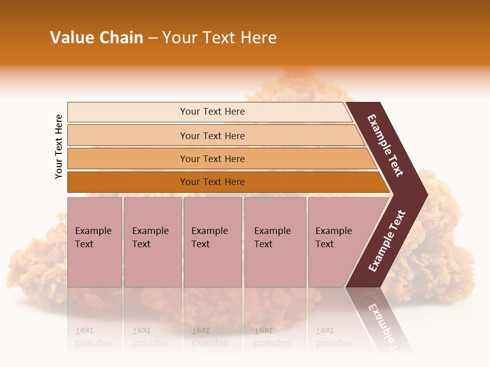 A Pile Of Fried Food On A White Background PowerPoint Template