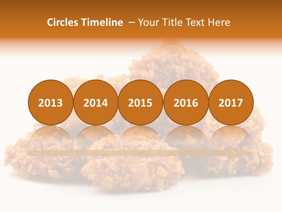 A Pile Of Fried Food On A White Background PowerPoint Template