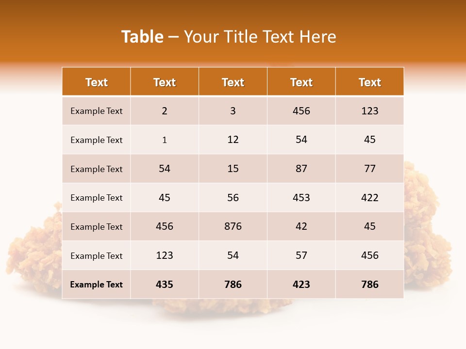 A Pile Of Fried Food On A White Background PowerPoint Template