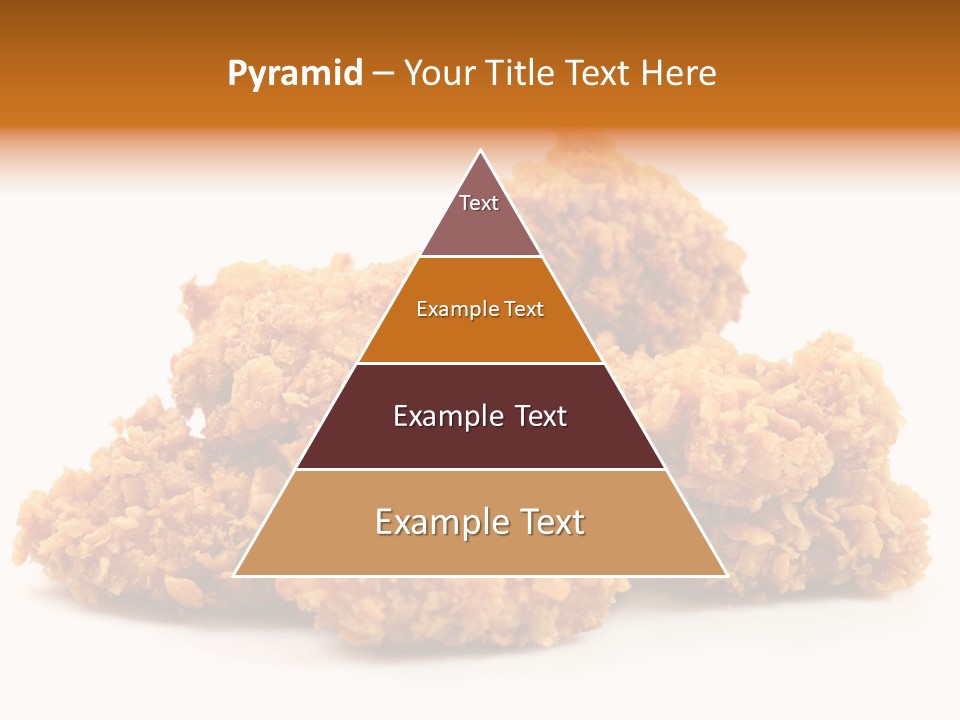 A Pile Of Fried Food On A White Background PowerPoint Template