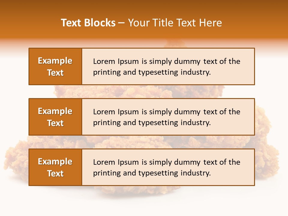 A Pile Of Fried Food On A White Background PowerPoint Template