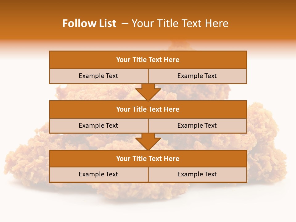 A Pile Of Fried Food On A White Background PowerPoint Template