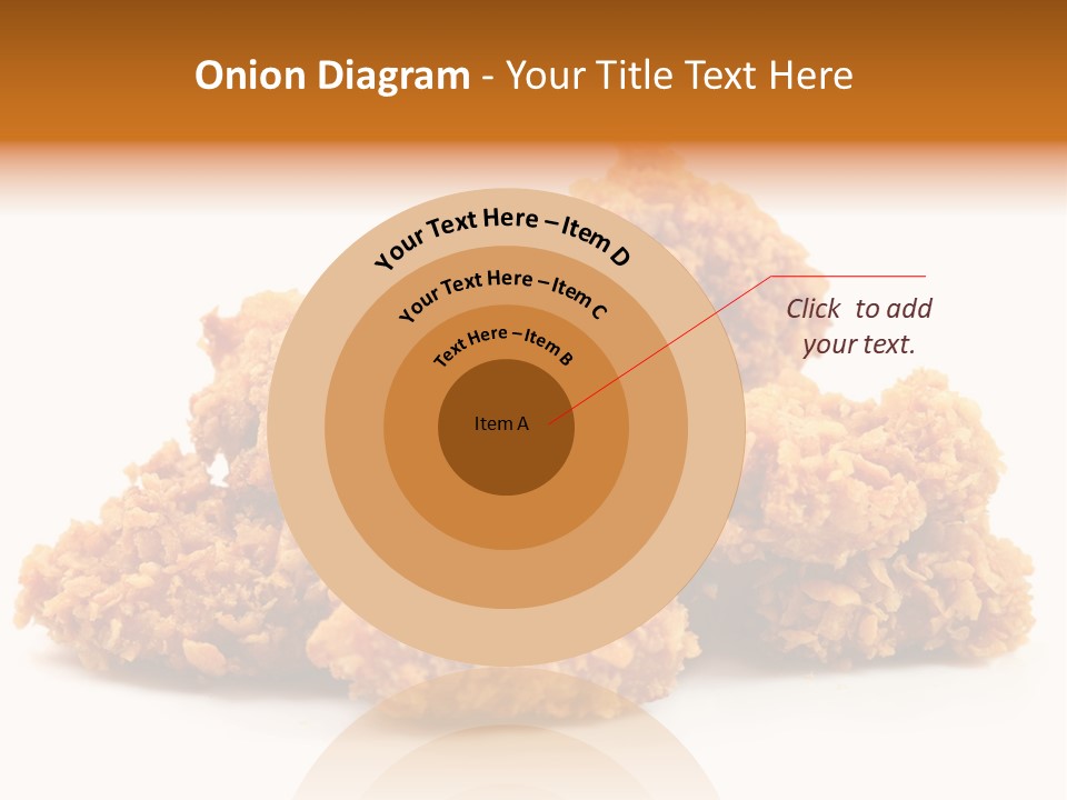 A Pile Of Fried Food On A White Background PowerPoint Template