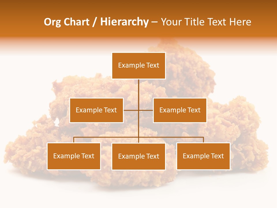 A Pile Of Fried Food On A White Background PowerPoint Template