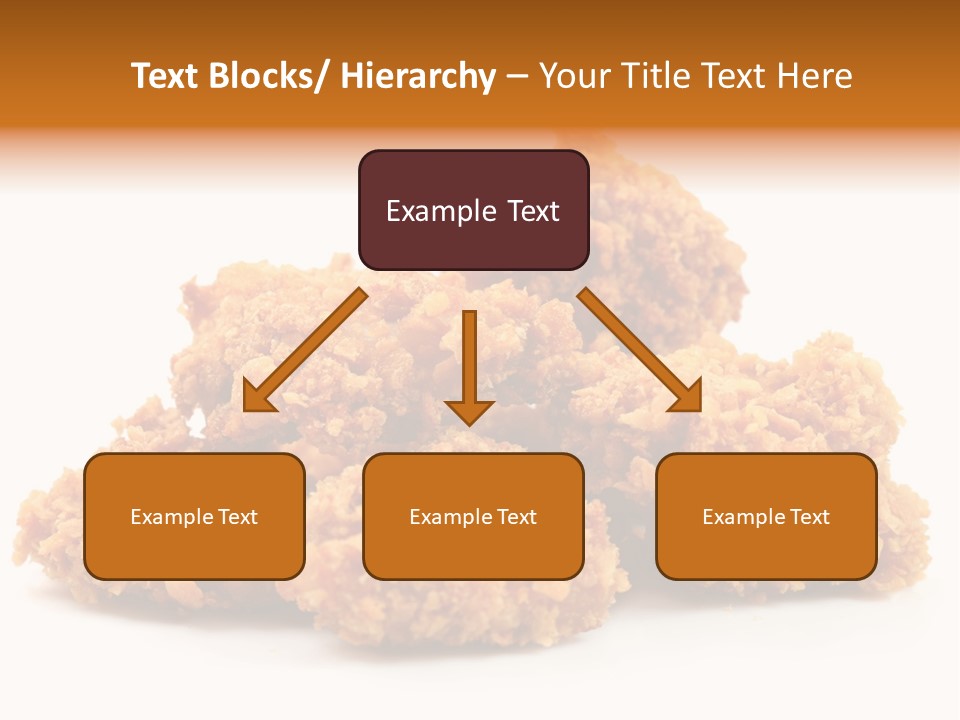 A Pile Of Fried Food On A White Background PowerPoint Template