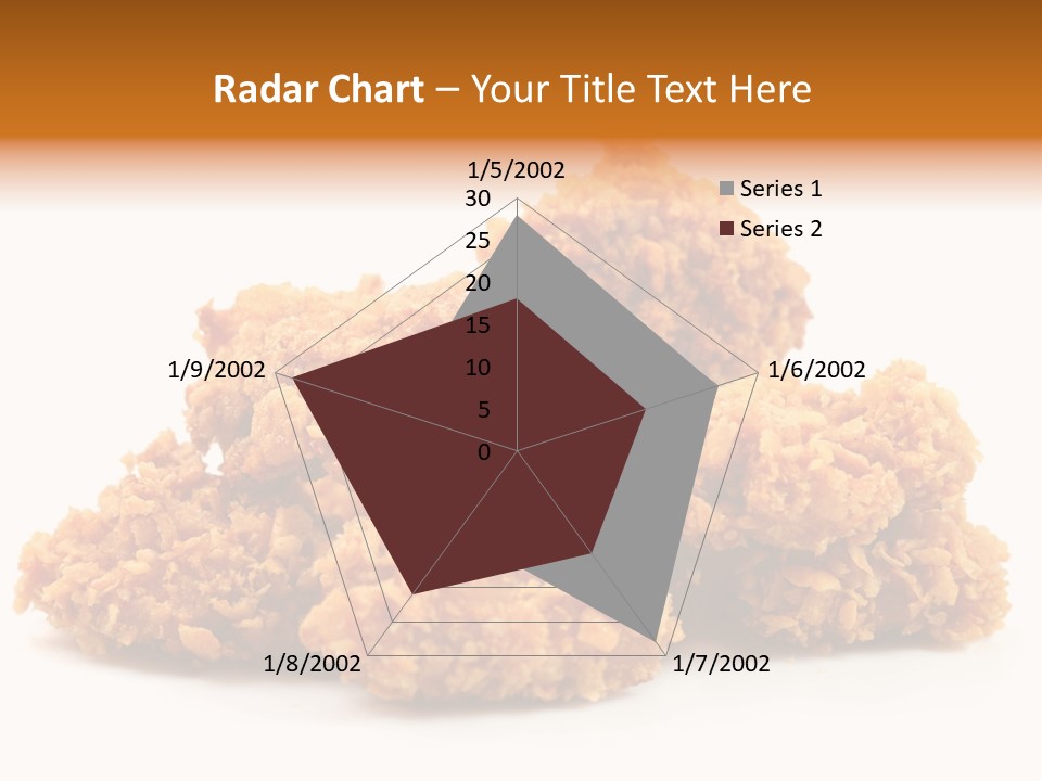 A Pile Of Fried Food On A White Background PowerPoint Template