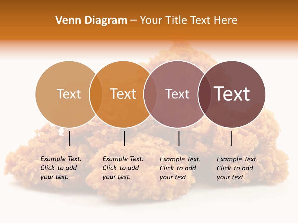 A Pile Of Fried Food On A White Background PowerPoint Template