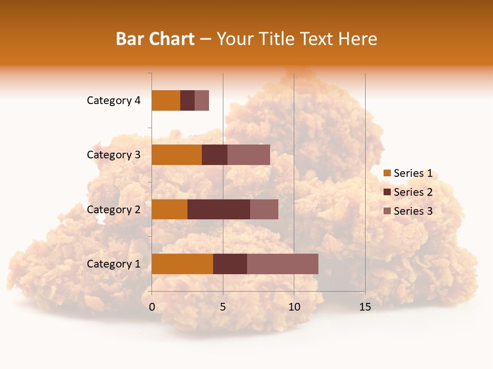 A Pile Of Fried Food On A White Background PowerPoint Template