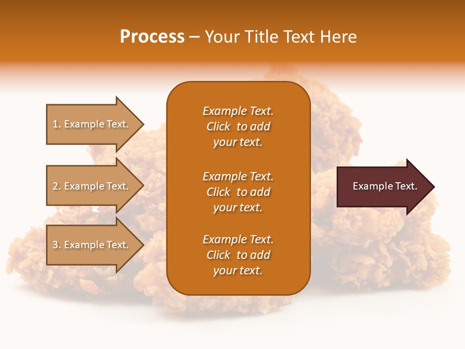 A Pile Of Fried Food On A White Background PowerPoint Template