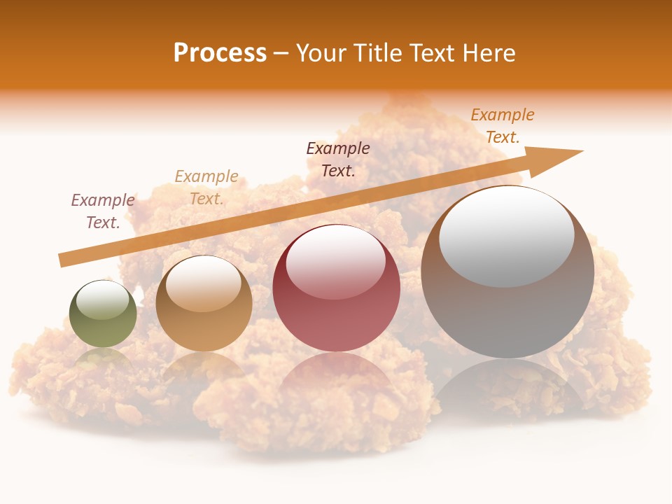 A Pile Of Fried Food On A White Background PowerPoint Template