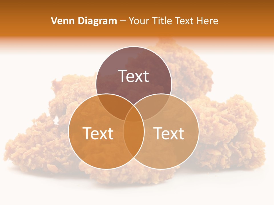 A Pile Of Fried Food On A White Background PowerPoint Template