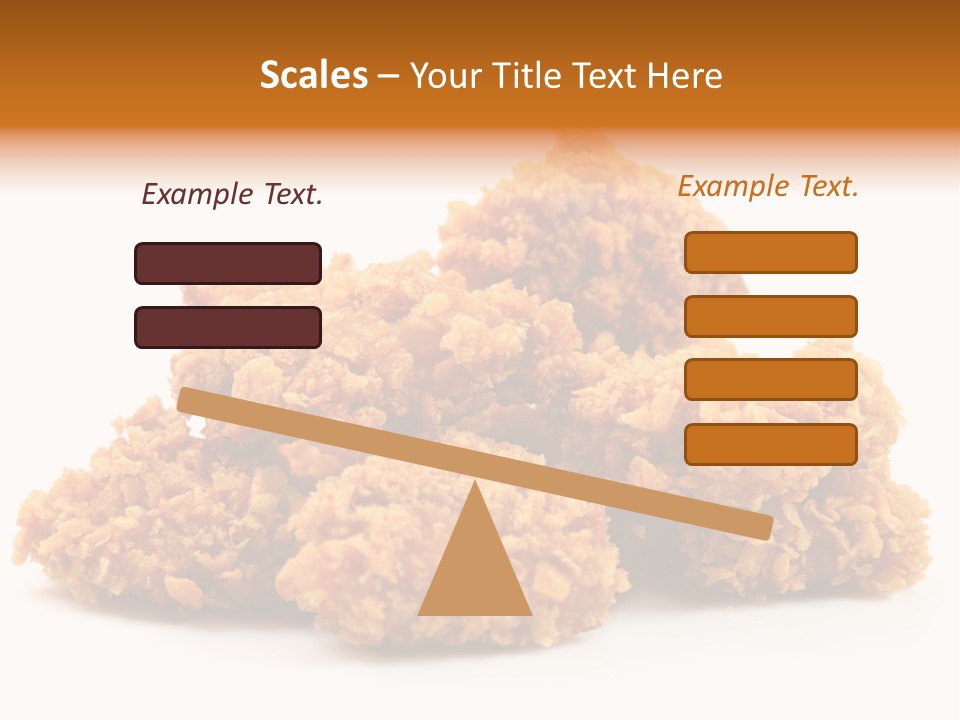 A Pile Of Fried Food On A White Background PowerPoint Template