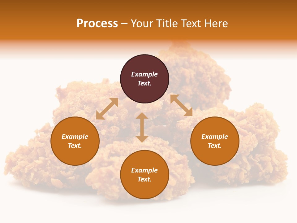 A Pile Of Fried Food On A White Background PowerPoint Template