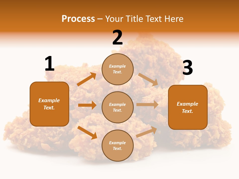 A Pile Of Fried Food On A White Background PowerPoint Template