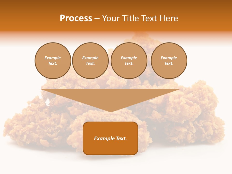 A Pile Of Fried Food On A White Background PowerPoint Template