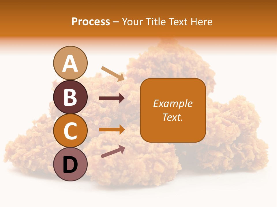 A Pile Of Fried Food On A White Background PowerPoint Template