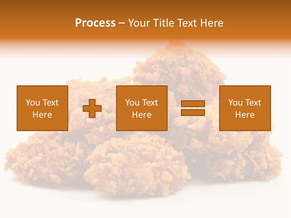 A Pile Of Fried Food On A White Background PowerPoint Template