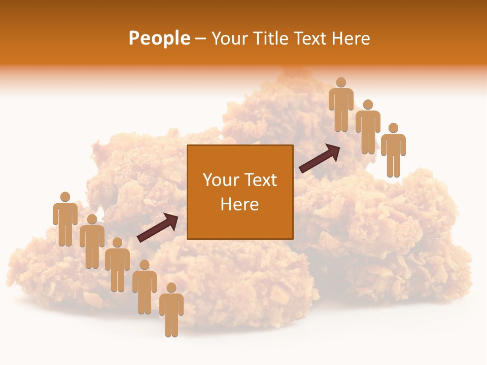 A Pile Of Fried Food On A White Background PowerPoint Template