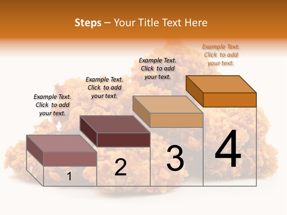 A Pile Of Fried Food On A White Background PowerPoint Template