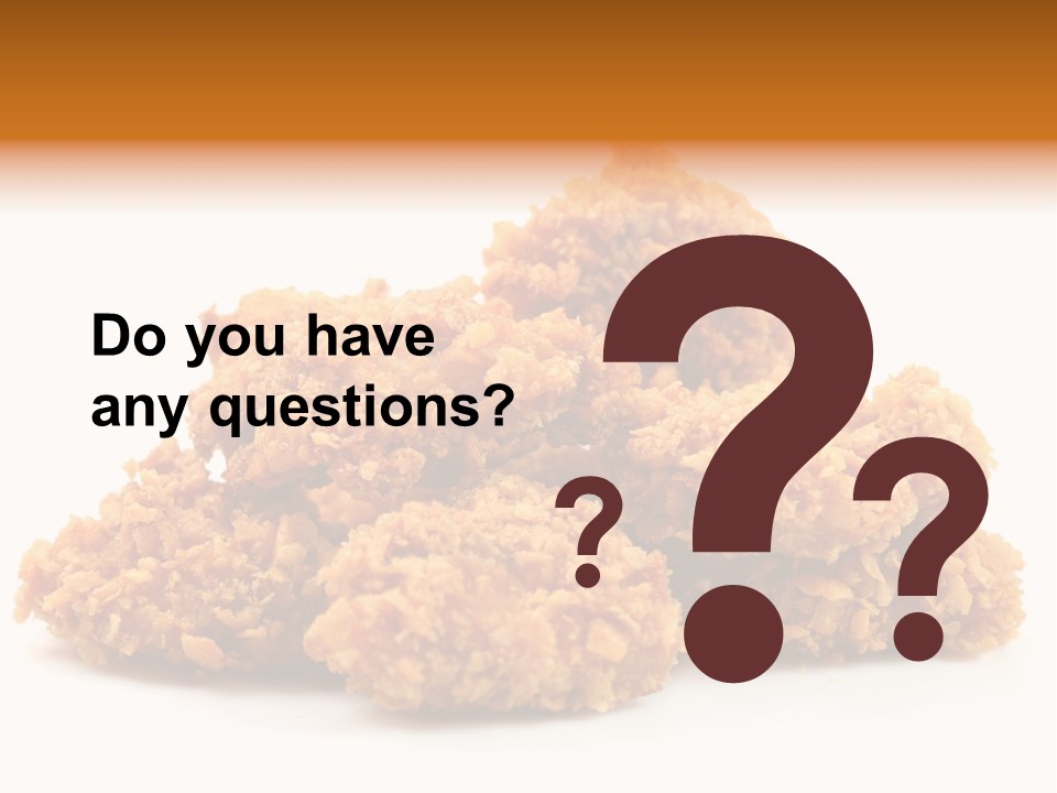 A Pile Of Fried Food On A White Background PowerPoint Template