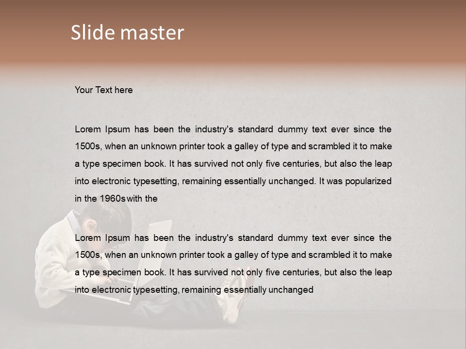 Texture Glasses Old PowerPoint Template