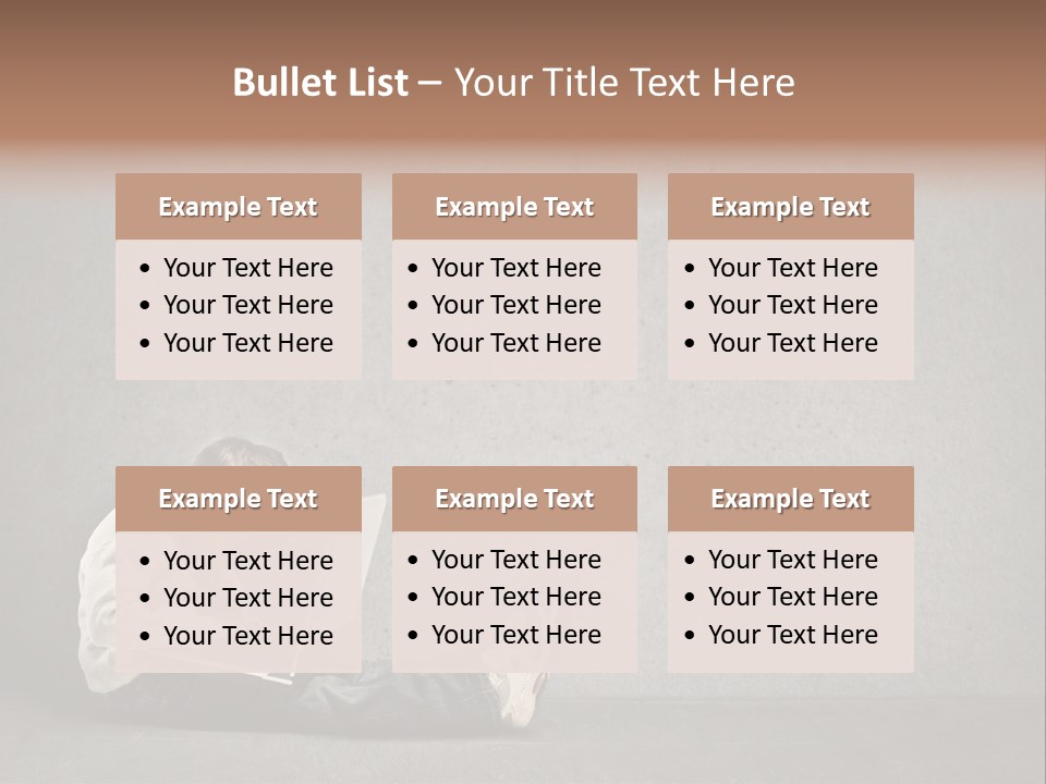 Texture Glasses Old PowerPoint Template