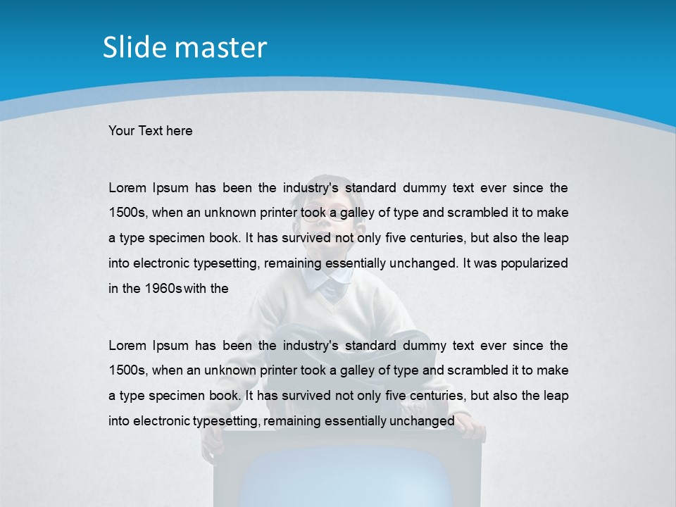 Texture Glasses Old PowerPoint Template