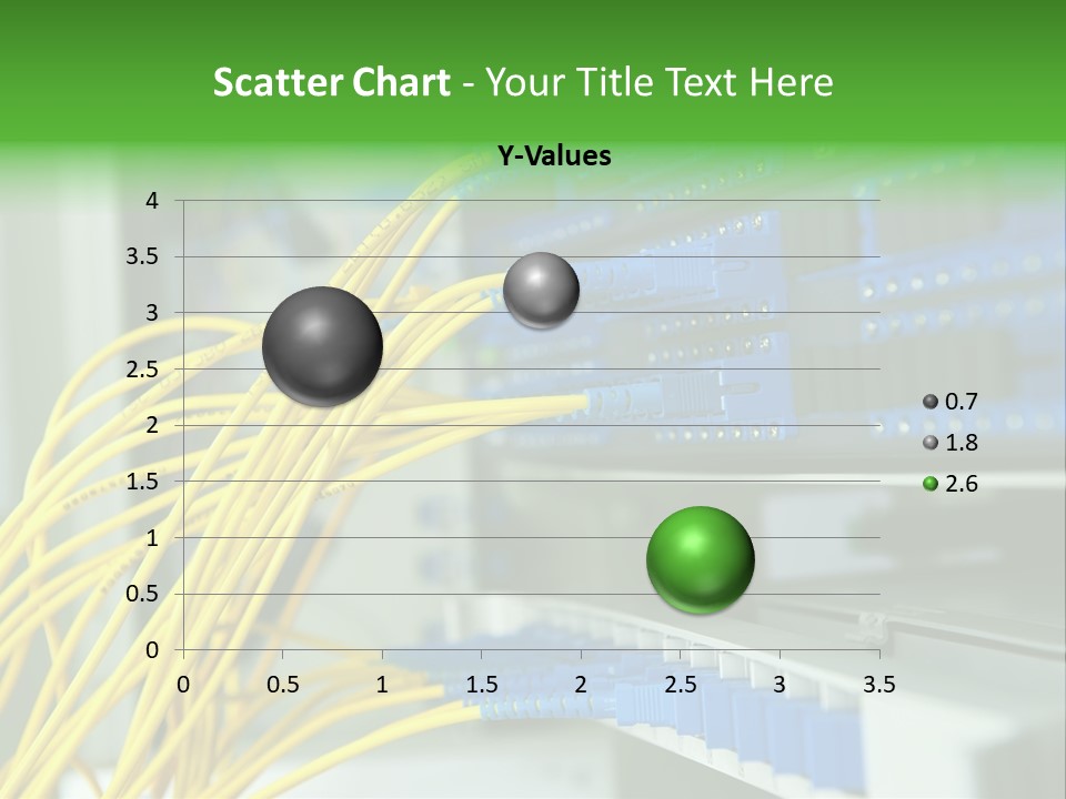 Cat Blue Ethernet PowerPoint Template