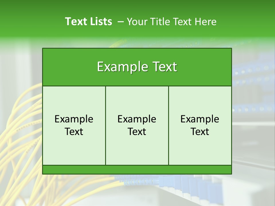 Cat Blue Ethernet PowerPoint Template
