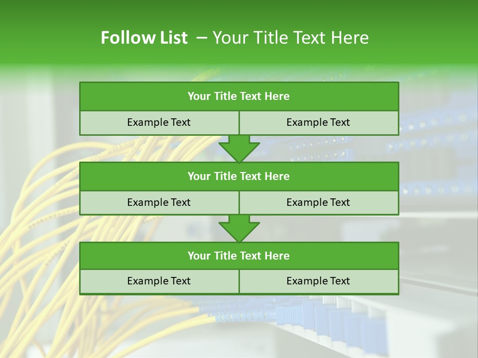 Cat Blue Ethernet PowerPoint Template