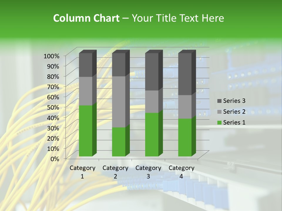 Cat Blue Ethernet PowerPoint Template